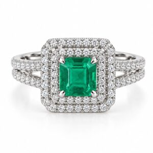 Aurora Emerald Ring