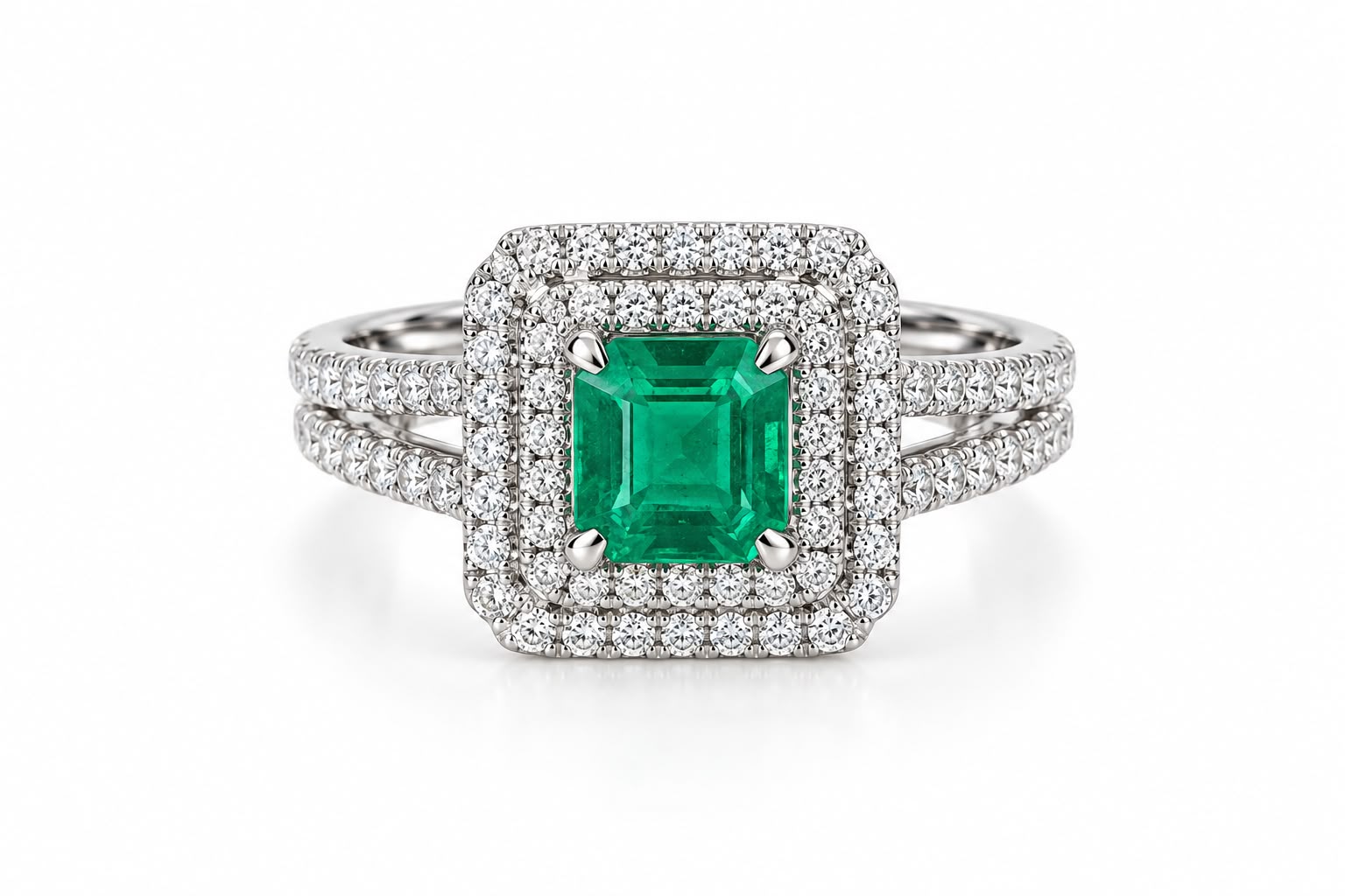 Aurora Emerald Ring